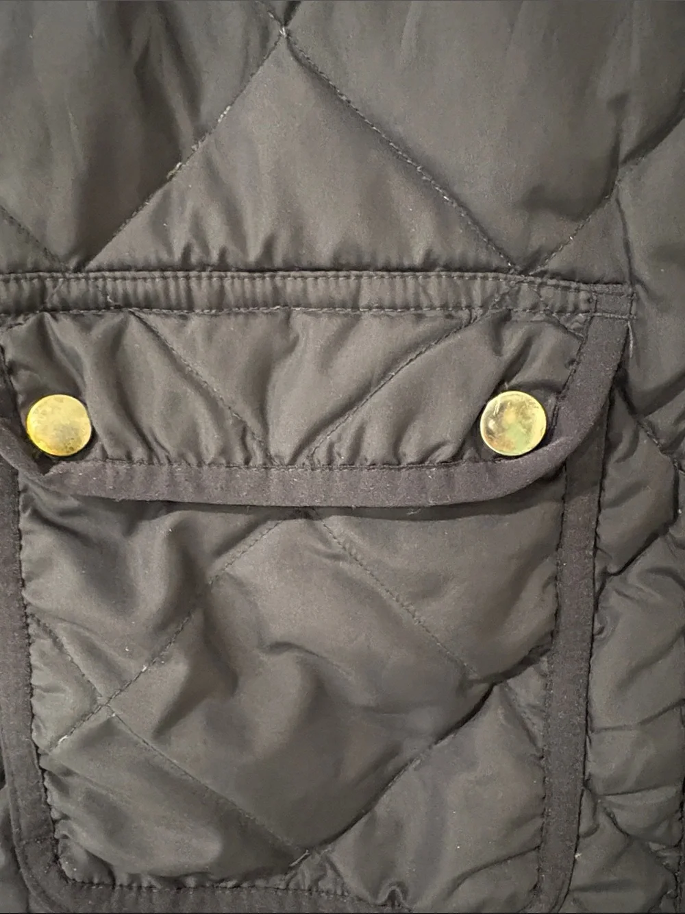 J. Crew Down Quilted Navy Puffer Vest